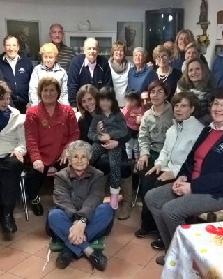 Festa di compleanno di un componente al centro